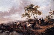 Philips Wouwerman Halt of the Hunting Party Germany oil painting artist